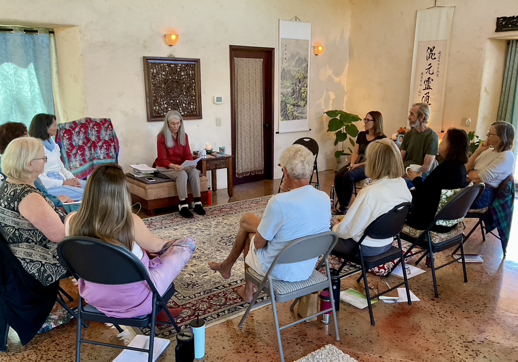Martha leading a workshop at her studio
